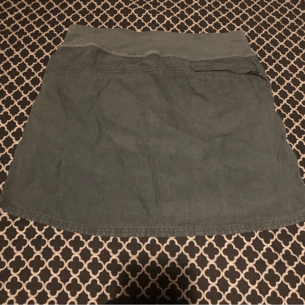 ATHLETA Napali  Linen Gray Skirt #552790 Sz Medium A19